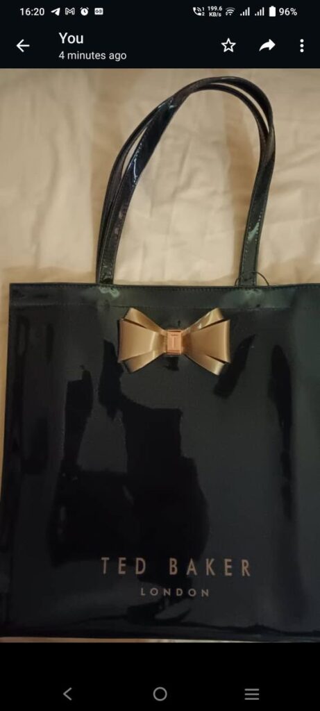 Ted Baker Alacon Bow Large Icon Bag in Black