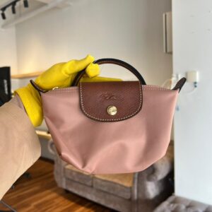 [READYSTOCK] LONGCHAMP LPC Mini Pouch With Handle Pink Tea