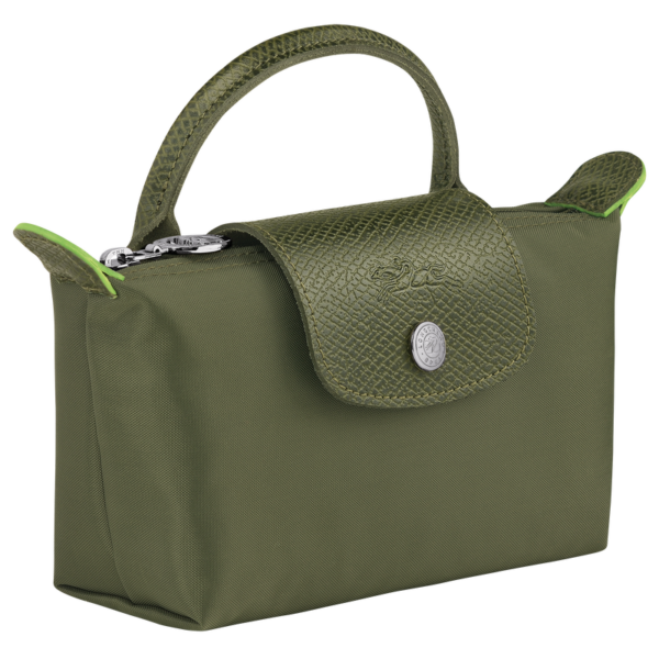 [READYSTOCK] LONGCHAMP LPG Mini Pouch With Handle Forest - Image 3