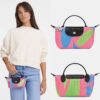 [READYSTOCK] LONGCHAMP Mini Pouch X Robert Indiana Pink