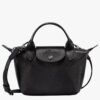 (PREORDER) Longchamp Le Pliage Cuir Sling XS Black