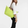 Longchamp LPC Medium Tote Bag Neon